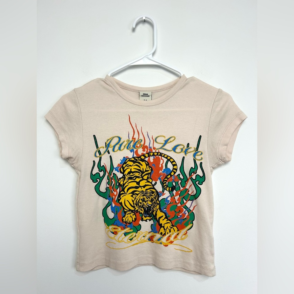 Urban Outfitters Pure Love Tiger Baby Tee